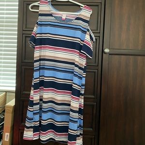 Nwot cold shoulder slip dress XL